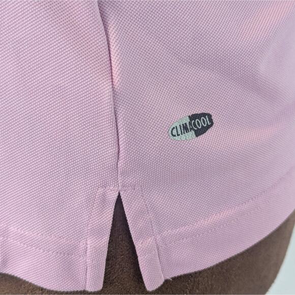 Adidas Golf Long Sleeve Pink Climacool Athletic Women's Polo Shirt V-neck, Sz S - Picture 7 of 12